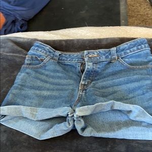 High rise jean shorts XL